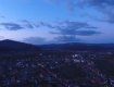Закарпаття. З висоти показали захід сонця над містом Мукачево