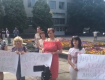 В Ужгороде на площади Почтовой начался митинг из-за повышения цен на проезд