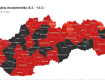 Червоних, за ковід-автоматом менше заражених окресі, залишилось в Словаччині лише три