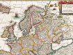 Карта Европы созданная голландским картографом в 1635 году