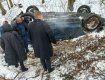 ДТП недалеко от Мукачево: Иномарка сделала "сальто" в воздухе с неудачным приземлением