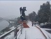 Почти все города в Закарпатье за ночь засыпал снег 