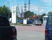 В Мукачево возле сервисного центра ДТП - на улице уже пробка 