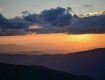 Закат над полониной Руна в Закарпатье