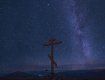 Звездное небо над полониной Руна в Закарпатье