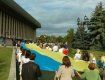 100-метровый флаг в Ужгороде в честь Дня Государственного Флага Украины