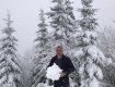 Первый снег на Закарпатье