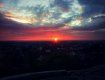 Огненный закат солнца в Мукачево