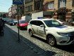 Тройное ДТП в центре Мукачево: Автомобили столкнулись один за другим 