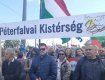 Чиновники із Закарпаття під угорськими прапорами мітингували в Будапешті 