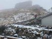 В сети показали первый снег в горах в Закарпатье