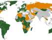Страны, в которых Путина могут арестовать, указаны зеленым цветом.