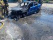 В сети показали как горело авто на АЗС в Ужгороде