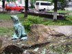 В Перечине открыли мини-памятник жабе