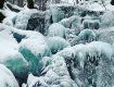 В Закарпатье морозы сковали водопад