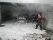 Пожар из-за взрыва в Ужгороде