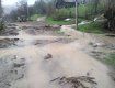 Непогода в Закарпатье: Из-за проливного дождя и захламленного ручья дворы в Воловце "поплыли" 