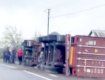 ДТП в Закарпатье - грузовик "улегся" на обочине проезжей части 