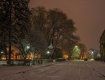 Сказочный ночной Ужгород в снегу