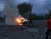 Столкновение " Шкоды" и "Тойоты" под Ужгородом закончилось пожаром