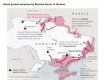 Издание The New York Times опубликовало карту боевых действия в Украине