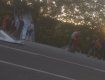 ДТП возле Мукачево: Автомобиль разнёс автобусную остановку в щепки 