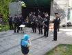 К открытию фестиваля выступил духовой оркестр ГУНП Украины в Закарпатье