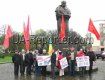 Пікет комуністів в Ужгороді проти героїзації провідників ОУН-УПА
