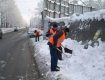 В городе Ужгород коммунальщики убирают снег быстрее, чем он падает