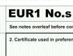 Закарпатська митниця. Сертифікат форми EUR.1