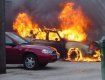В Ужгороде сгорели три автомобиля Toyota, Suzuki и ВАЗ-2114