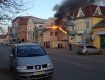 На Швабской, возле СК «Динамо», уничтожена пожаром крыша жилого дома