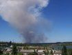 Над северной частью Донецка стоит столб дыма