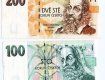В Чехии подростки подделали несколько банкнот по 100, 200 и 500 крон