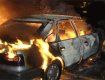Такси полностью сгорел в Константиновке