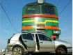 Поезд "Трускавец-Киев" снес легковушку с пути