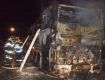 В ночь на воскресенье в Чехии сгорел автобус