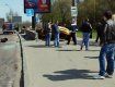 В Киеве Dacia на скорости "влетела" в пешеходный переход
