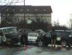 В Киеве Lexus RX350 и Ford Transit не поделили дорогу...