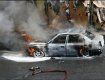 В Иршавском районе горел Mercedes