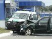 В Киеве Ford Scorpio протаранил VW Caddy на полном ходу