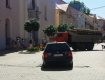 В пешеходной зоне Ужгорода встретились VW Passat и фура