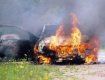 Массовый пожар автомобилей на Закарпатье