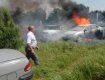 Первая жертва в Ужгороде от расжигания костров - автомобиль VW Jetta