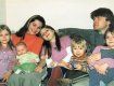 Анжеліка Коршинська з чоловіком та 5-ма діточками.