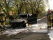 Підпал Mercedes в Ужгороді, який належить полковнику поліції