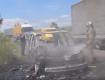 В Закарпатье на дороге полностью выгорел автомобиль
