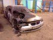 В Рахове огонь успел уничтожить переднюю часть BMW-525