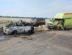 В Одесской области в результате ДТП сгорел автомобиль AUDI
