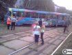 В столице трамвай сошел с рельсов